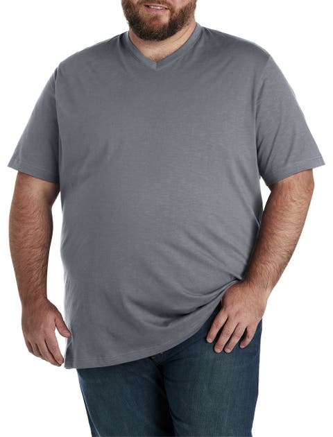 Big & Tall Slub Knit V-Neck T-Shirt