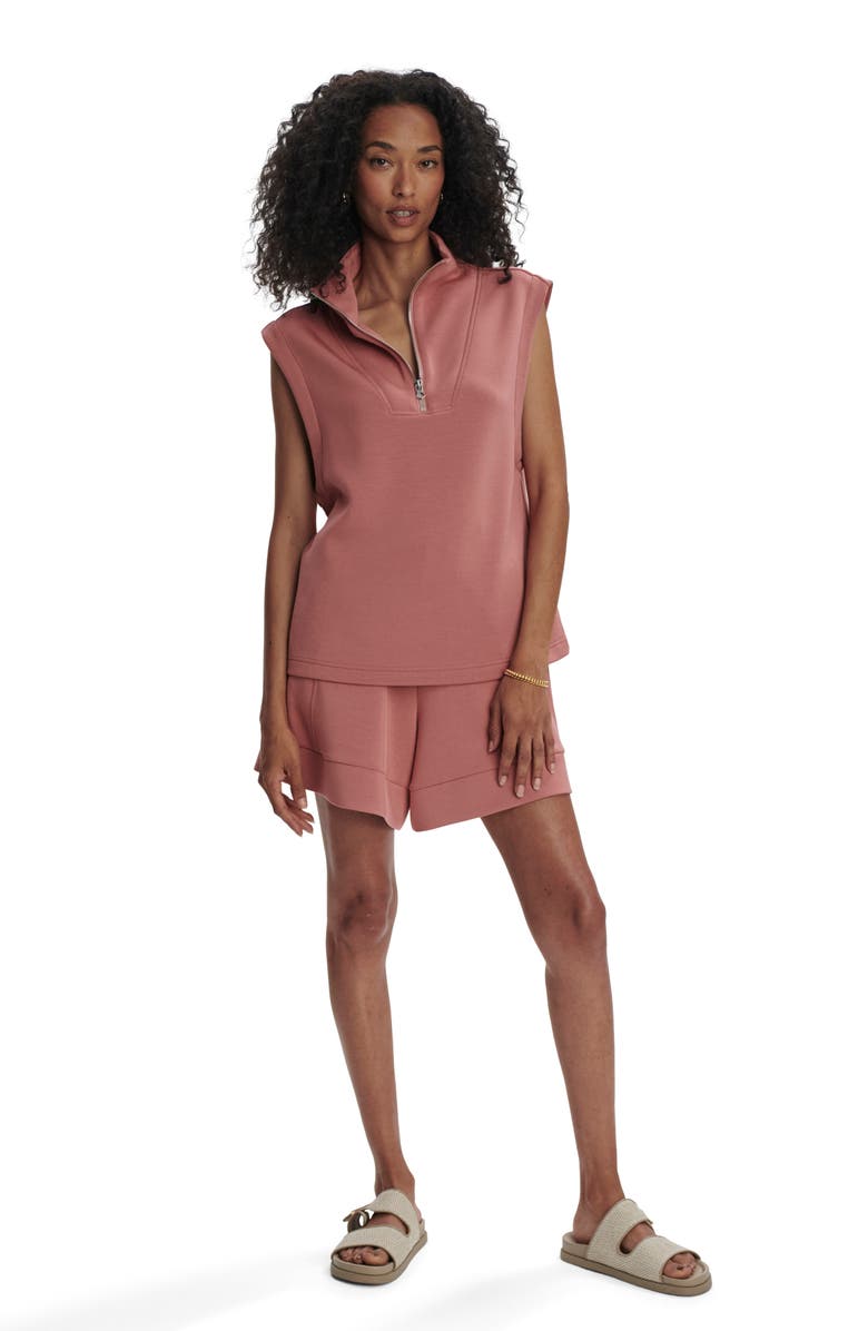 Varley Magnolia 2.0 Sleeveless Half Zip, Alternate, color, Canyon Rose
