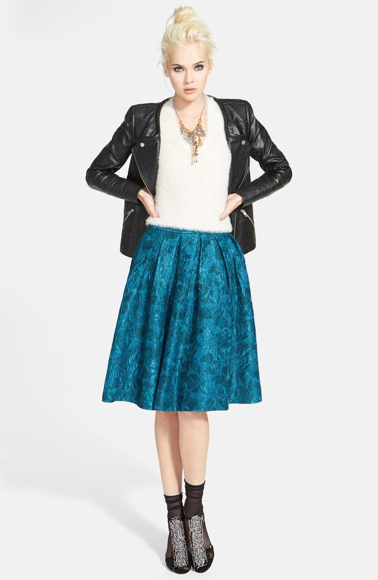 ASTR the Label ASTR Pleat A-Line Full Skirt, Main, color, 