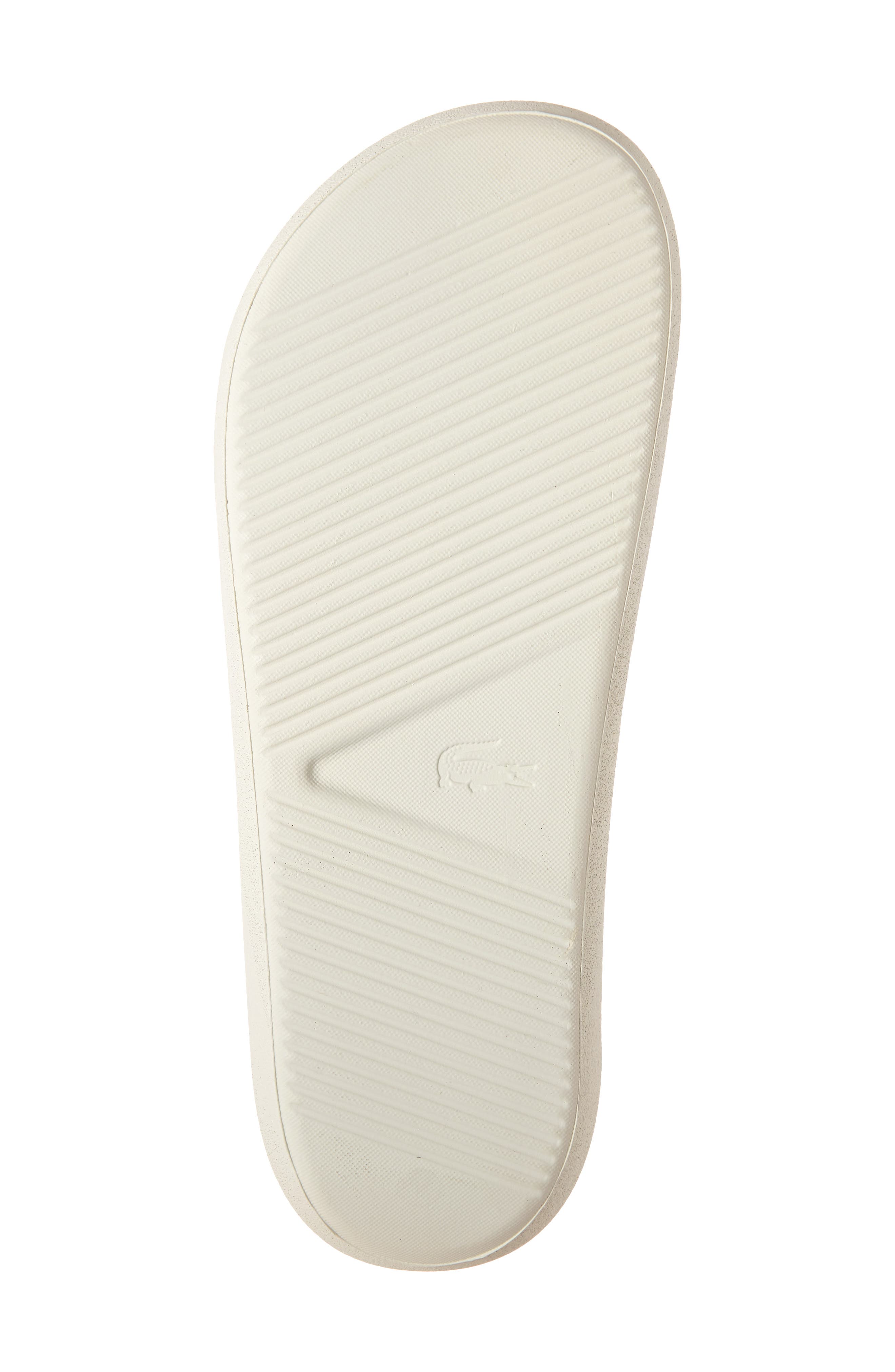 Croco Slide Sandal, Alternate, color, OFF WHITE/ GOLD