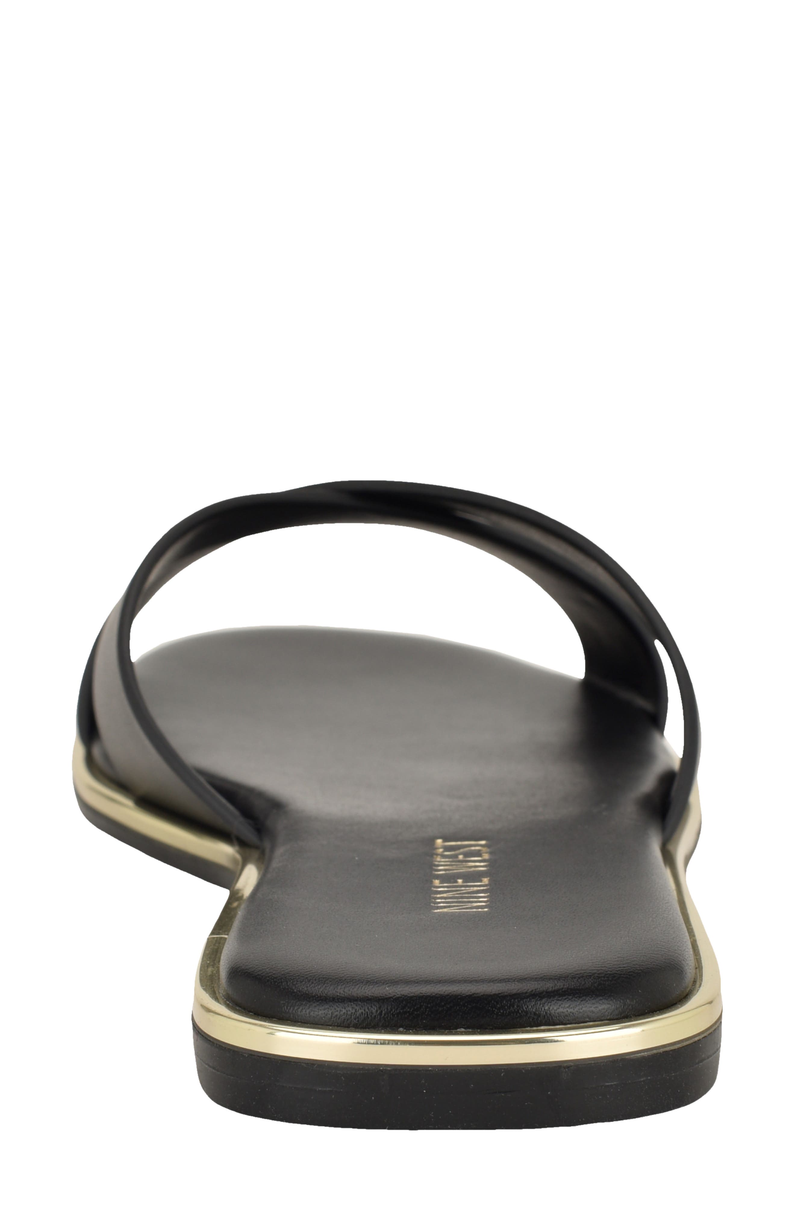 Nine West Edeny Slide Sandal, Alternate, color, Black 001