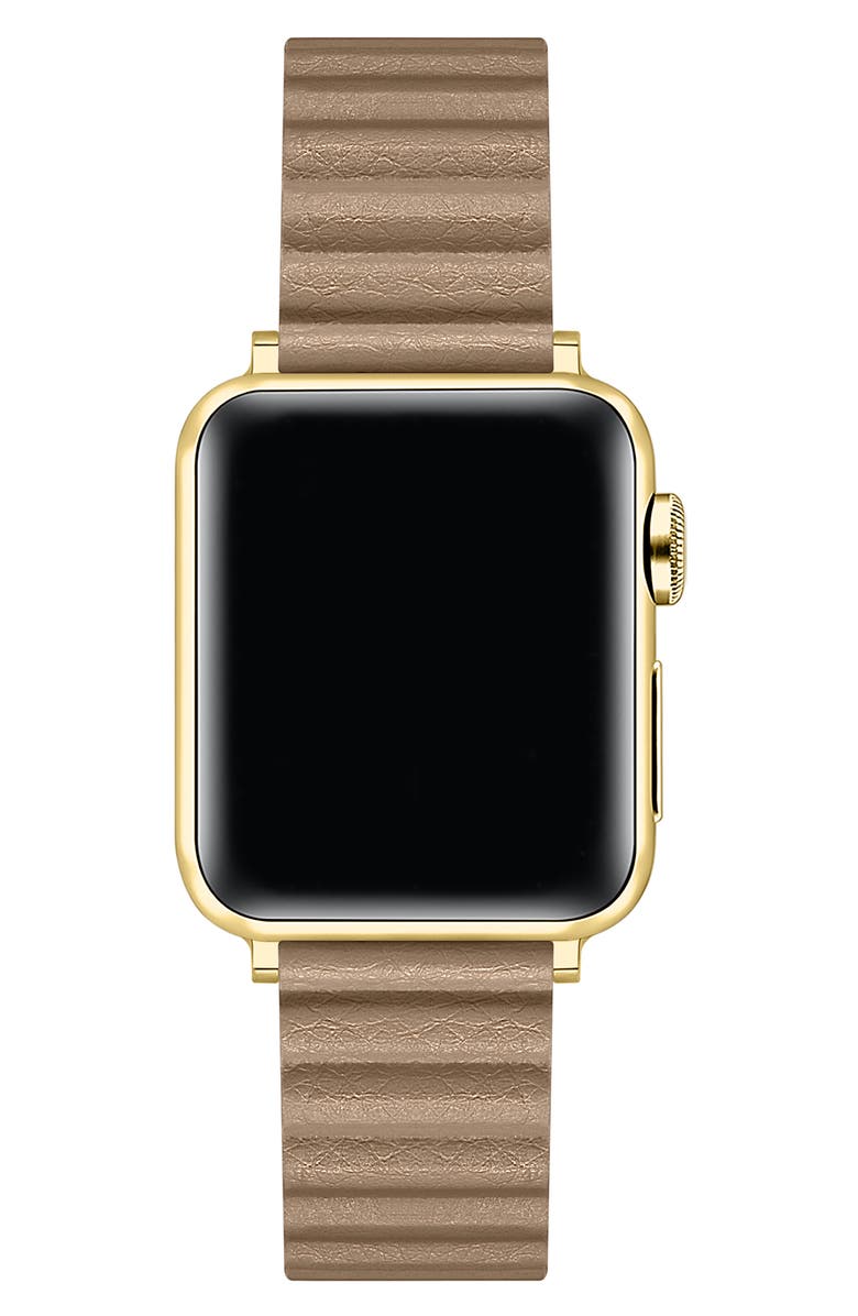 Posh Tech Silicone Apple Watch<sup>®</sup> Watchband, Alternate, color, Tan