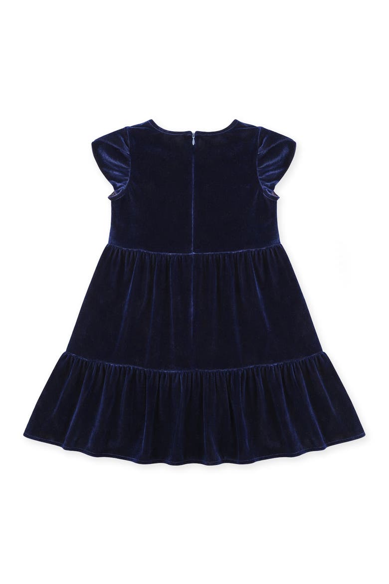 Stretch Velvet Dress with Tulip Sleeves, Alternate, color, Blue Velvet