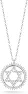 SPHERA MILANO Cubic Zirconia Star of David Pendant Necklace