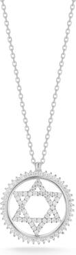 SPHERA MILANO Cubic Zirconia Star of David Pendant Necklace