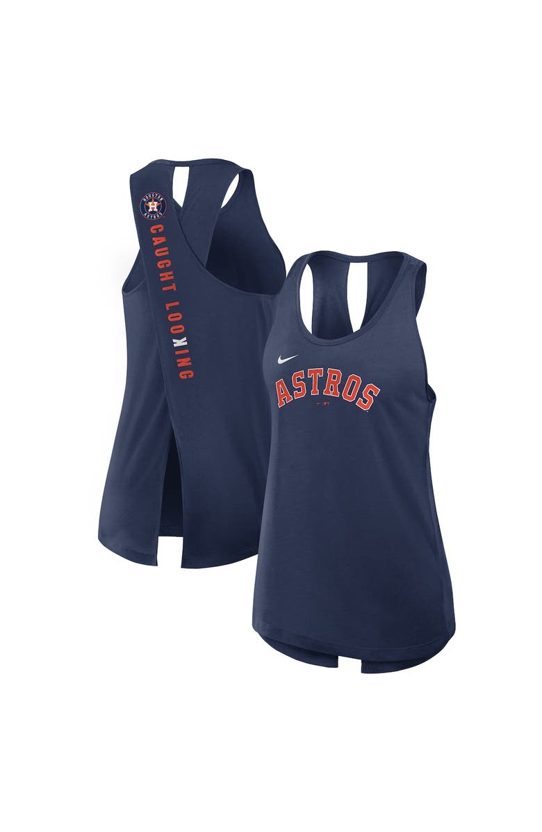 Nike Women's Nike Navy Houston Astros Crisscross Performance Tank Top, Main, color, Navy
