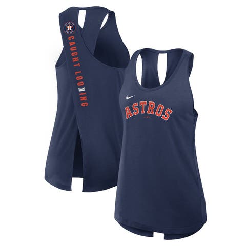 Women's Nike Navy Houston Astros Crisscross Performance Tank Top