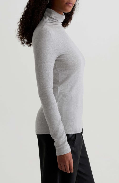 Ag Chels Ribbed Turtleneck Sweater In Gray