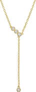Julianna B. Lab-Grown Diamond Lariat Necklace 18k Gold Plated