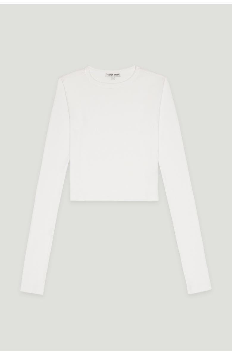 COTTON CITIZEN Verona Crop Shirt, Alternate, color, White