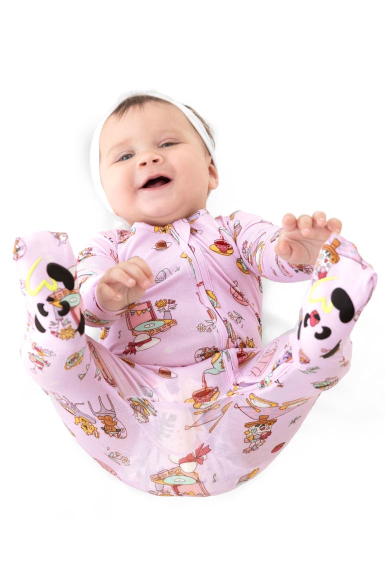 Baby Tea Party Convertible Footie, Alternate, color, Tea Party