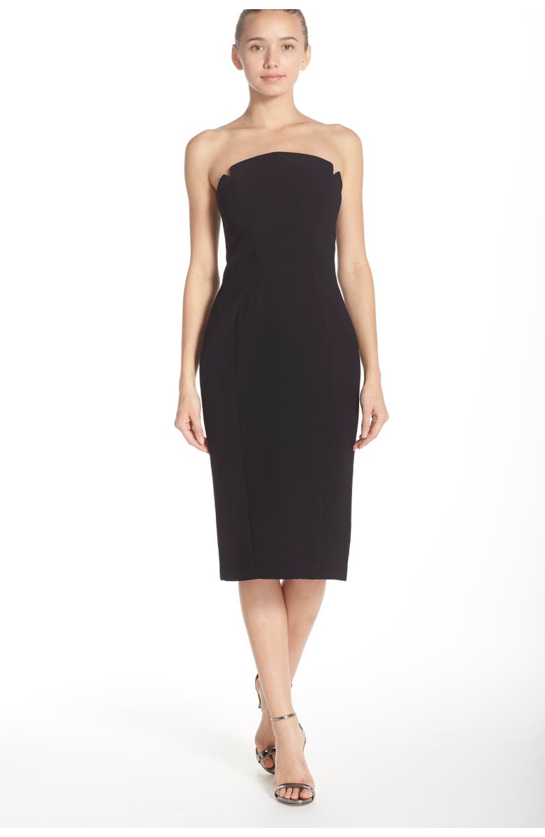 Jill Jill Stuart Strapless Midi Dress, Alternate, color, 