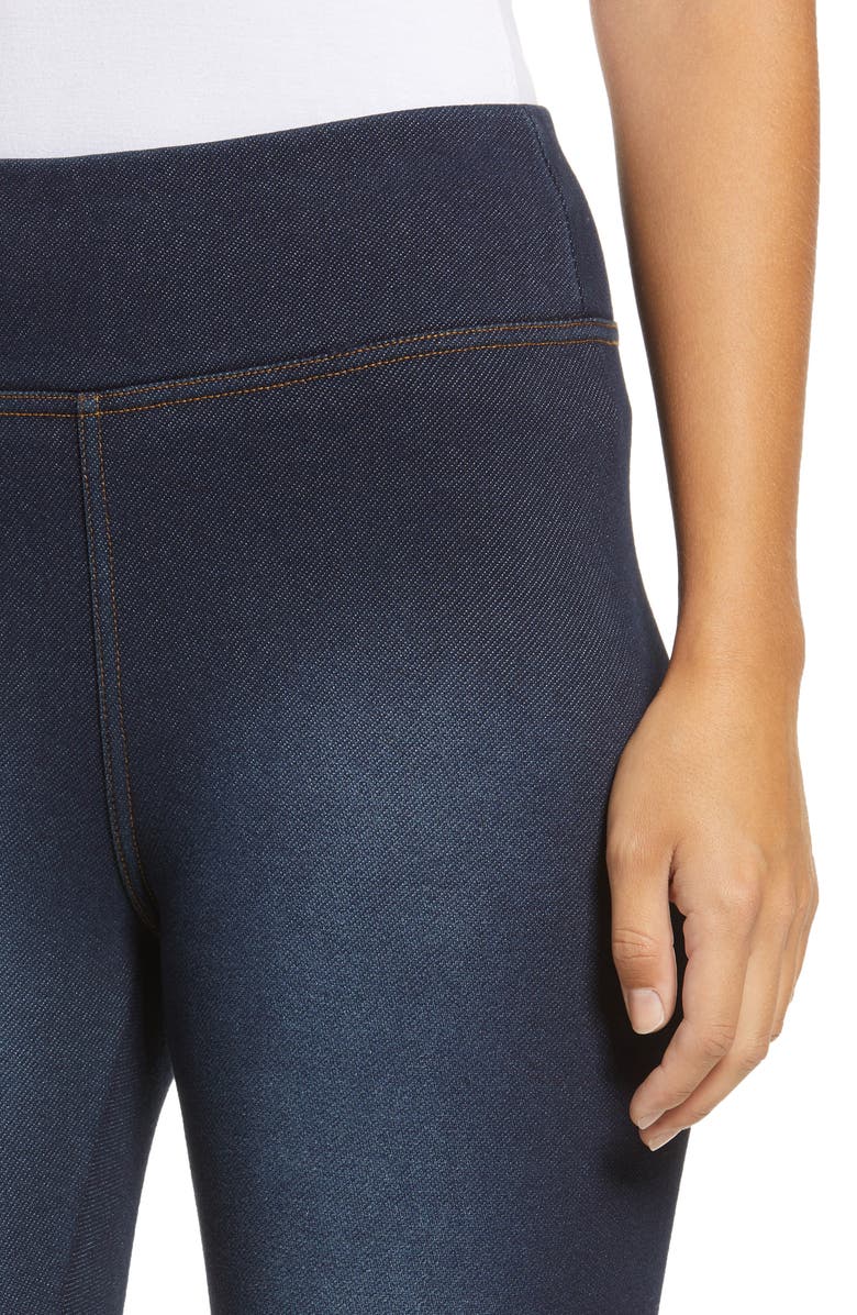 Hue High Waist Winter Denim Leggings, Alternate, color, Midnight Rinse