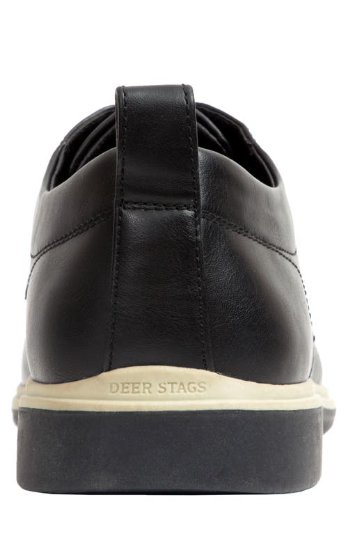 Deer Stags Lisbon Mens Lace-up Faux Leather Oxfords In Black