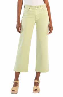 KUT from the Kloth High Waist Ankle Wide Leg Jeans