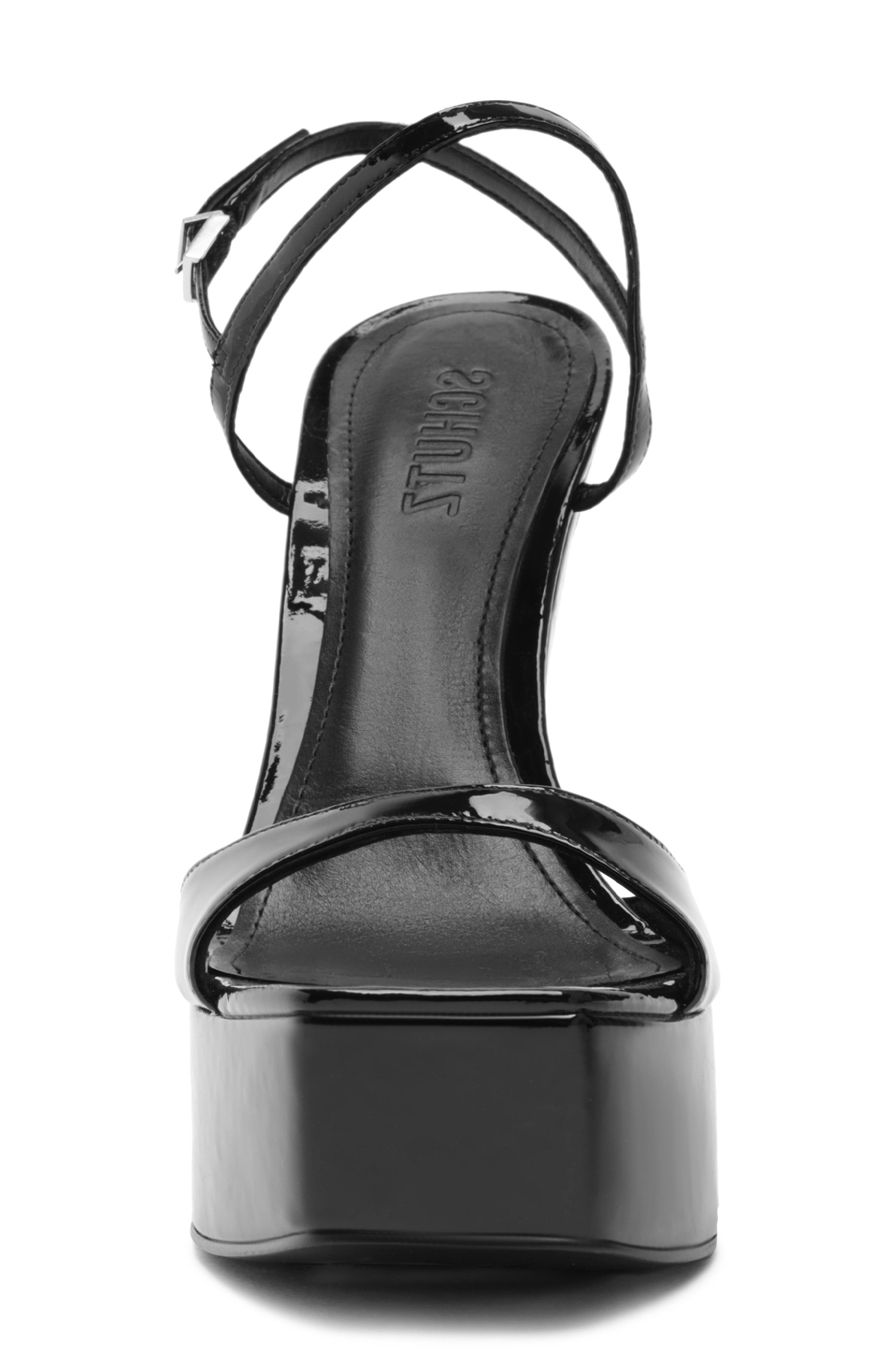 Schutz Arlene Platform Sandal, Alternate, color, Black