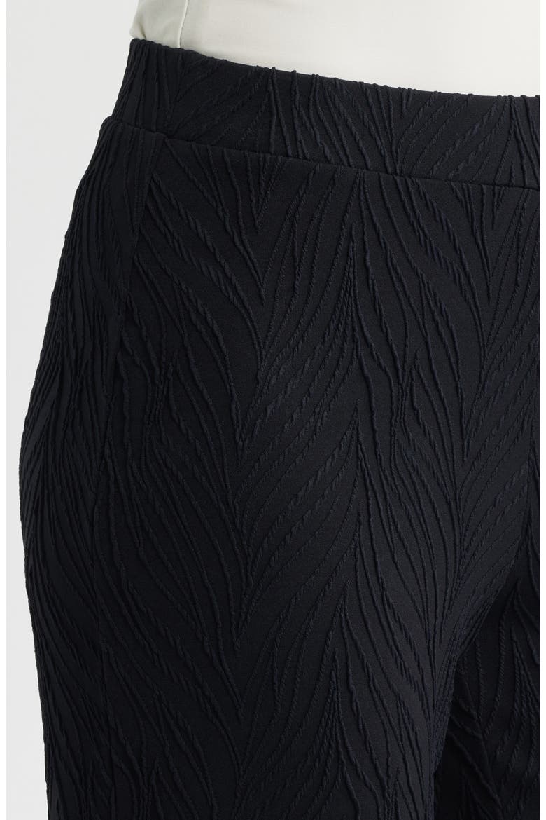 Textured Pull-On Wide Leg Pants, Alternate, color, ANNE BLACK