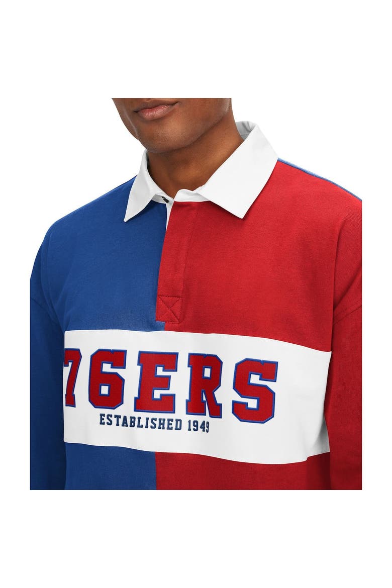 Men's Tommy Jeans Royal/Red Philadelphia 76ers Ronnie Rugby Long Sleeve T-Shirt, Alternate, color, Royal