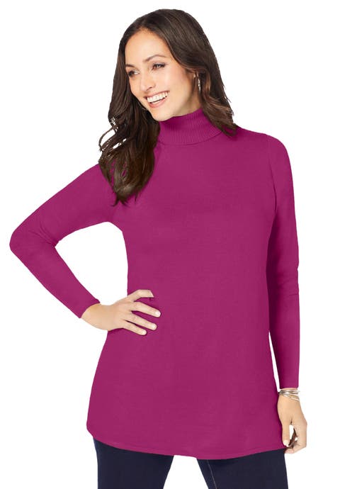 Carefree Cashmere Turtleneck (Plus)