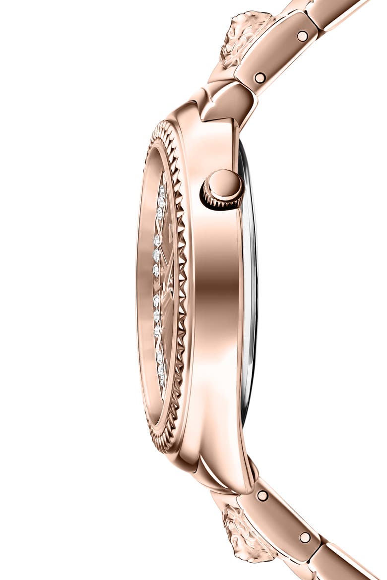 Brick Lane Sunray Bracelet Watch, 40mm, Alternate, color, ROSEGOLD