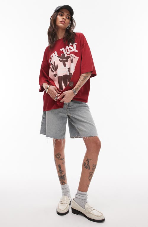 Shop Topshop San Jose Oversize Graphic T-shirt