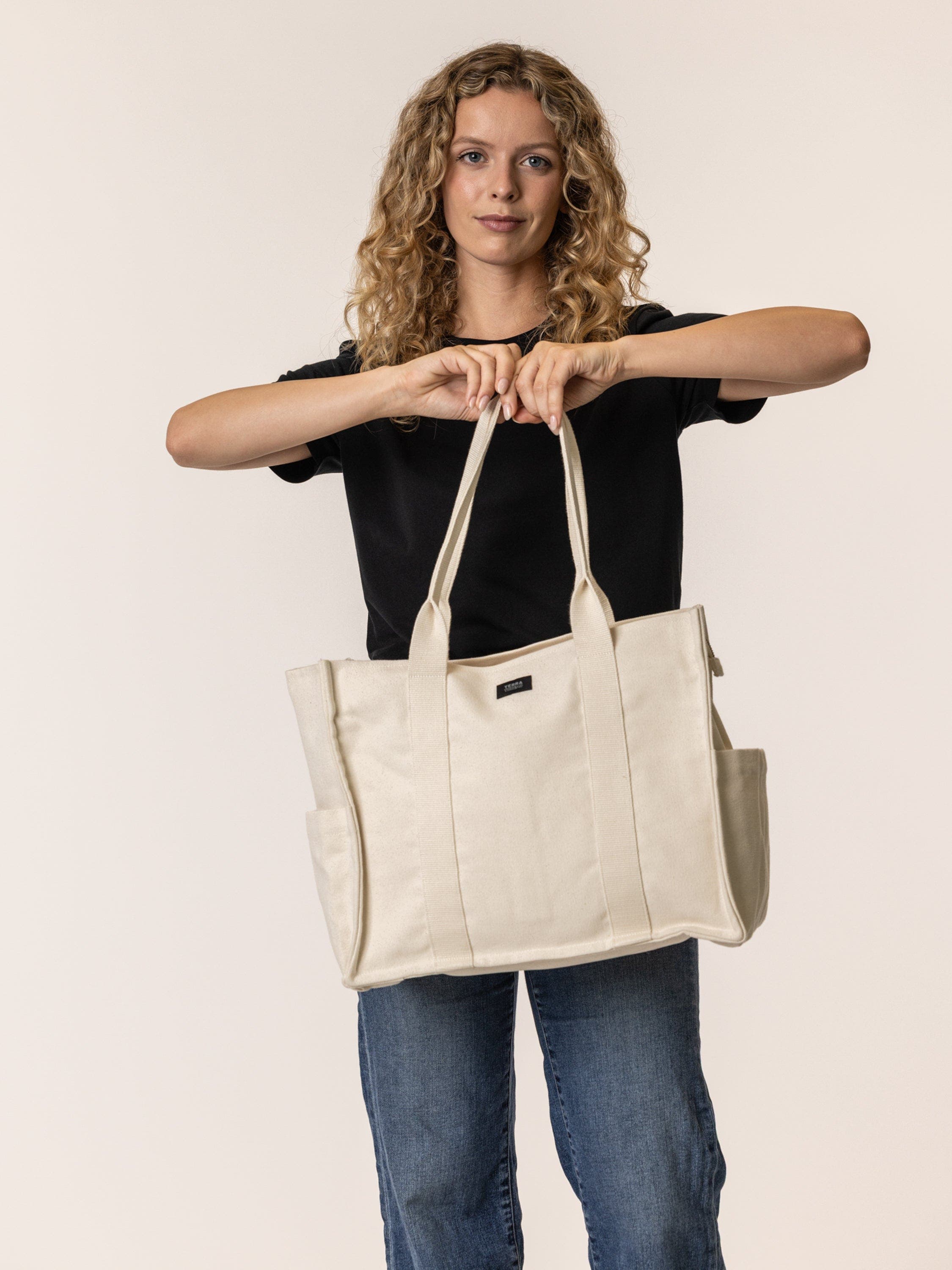 Organic Cotton Everyday Canvas Tote, Alternate, color, Natural