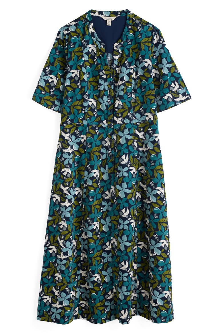 Wightwick Floral Organic Cotton Denim Midi Dress, Alternate, color, HEADLAND COLLAGE MIX