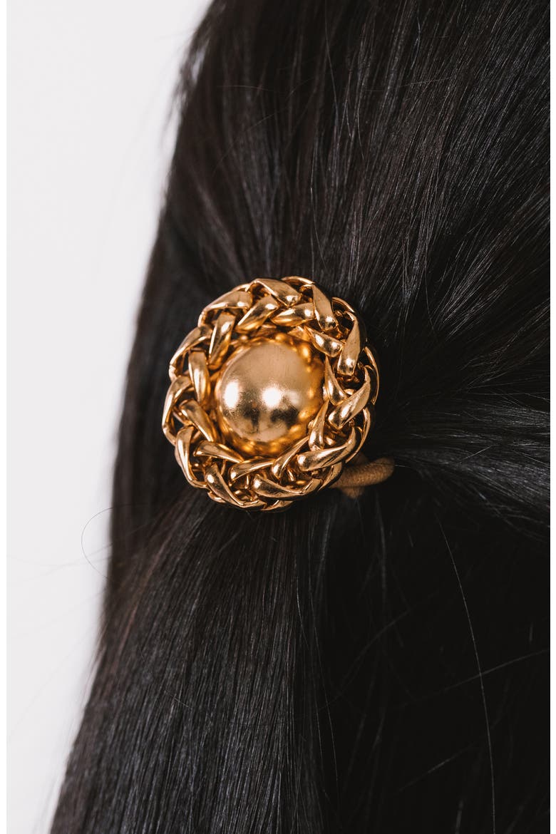 Brooke Ponytail Wrap, Alternate, color, GOLD
