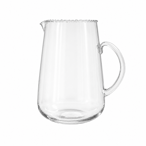 Ruffle Glass Pitcher