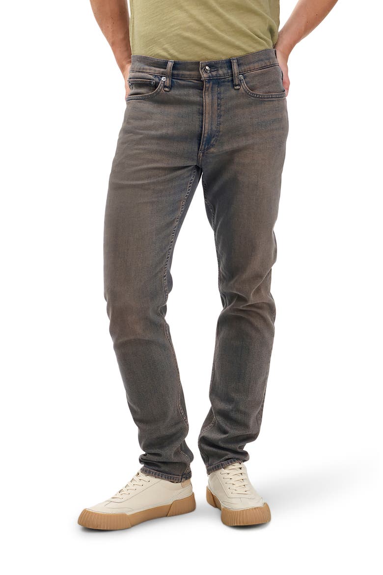 Fit 2 Authentic Stretch Slim Fit Jeans, Main, color, OCHRE BLUE