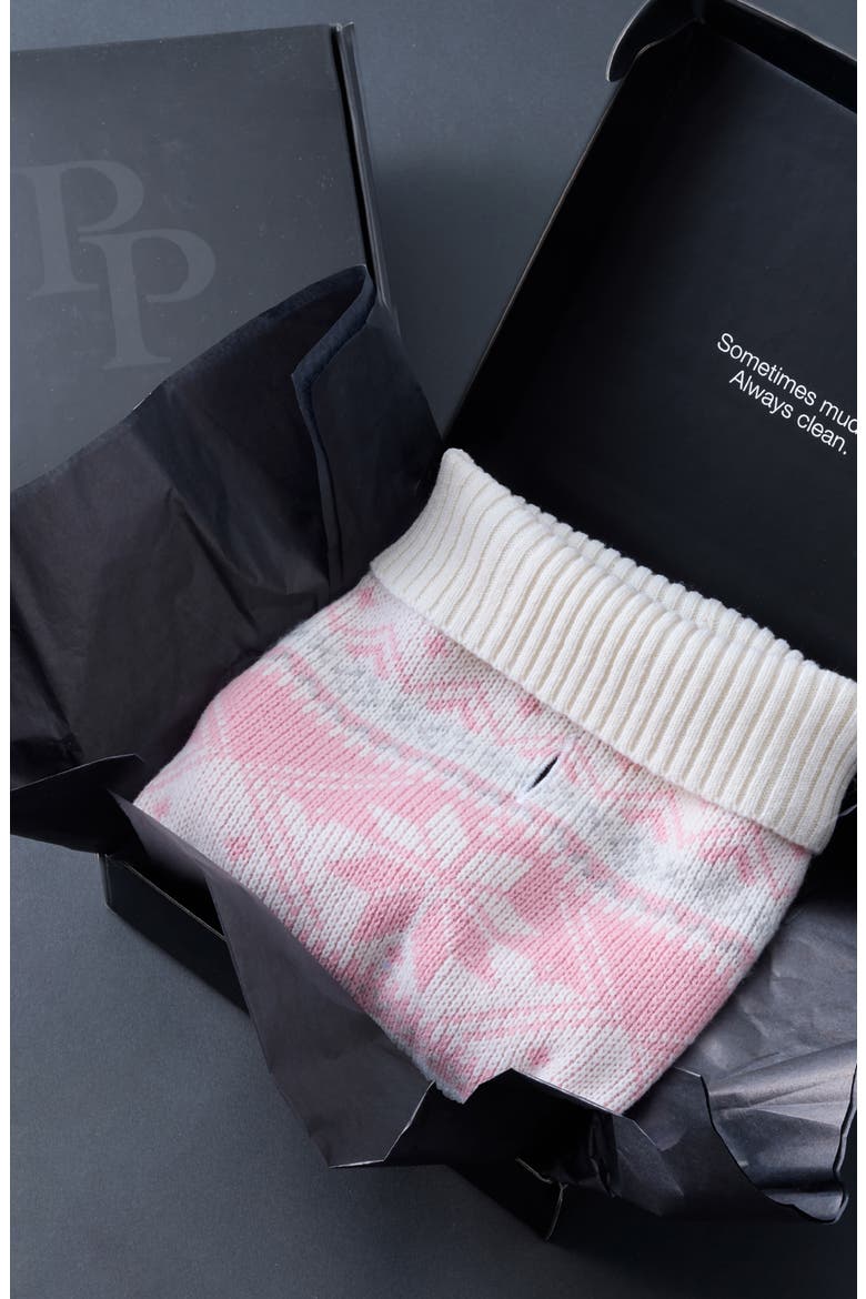 Windsor Fair Isle Cashmere Pet Sweater, Alternate, color, PINK FAIR ISLEDNU