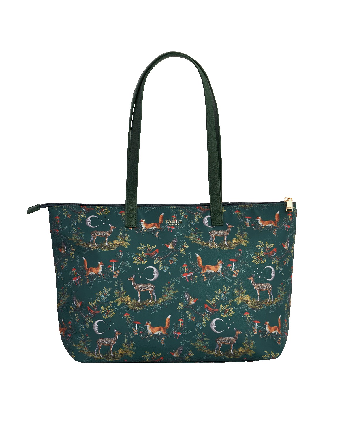 Fable England Into the Woods Large Green Grab Tote, Alternate, color, 