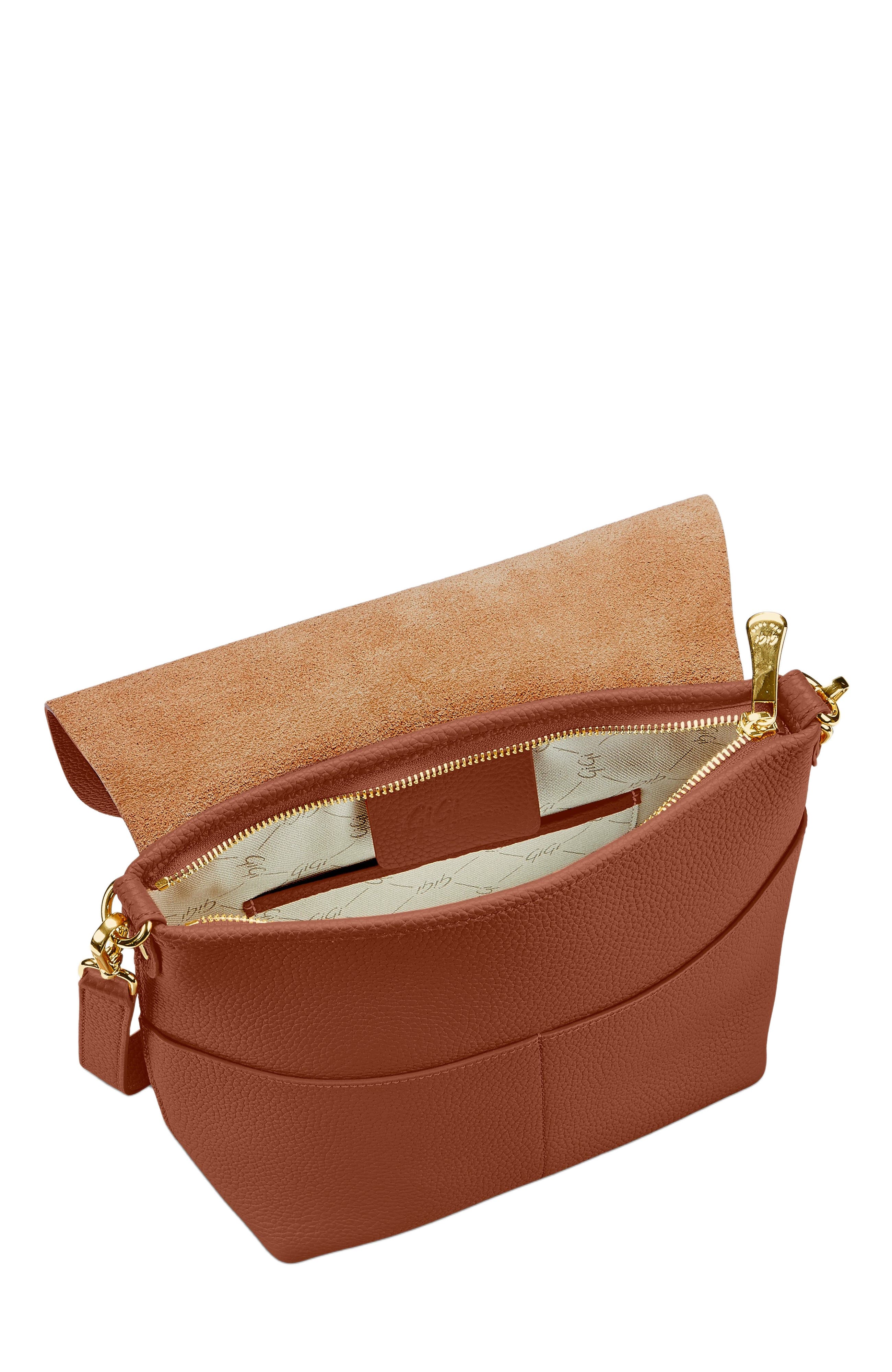 GiGi New York ANDIE CROSSBODY, Alternate, color, Saddle