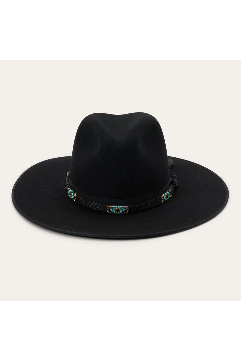 Helix Straw Hat, Alternate, color, Black