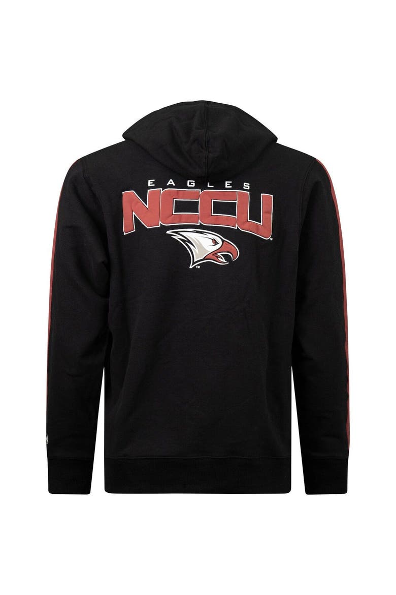 Men's FISLL Black North Carolina Central Eagles Oversized Stripes Pullover Hoodie, Alternate, color, Black