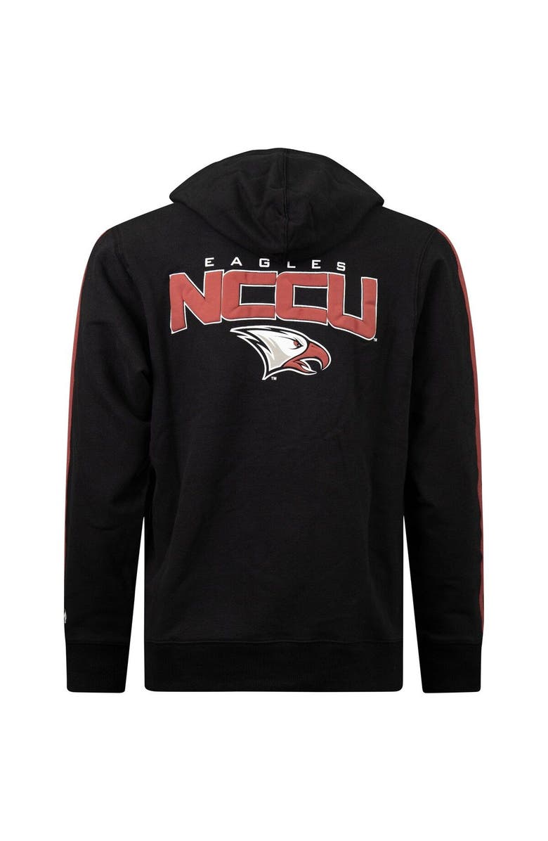 FISLL Men's FISLL Black North Carolina Central Eagles Oversized Stripes Pullover Hoodie, Alternate, color, Black