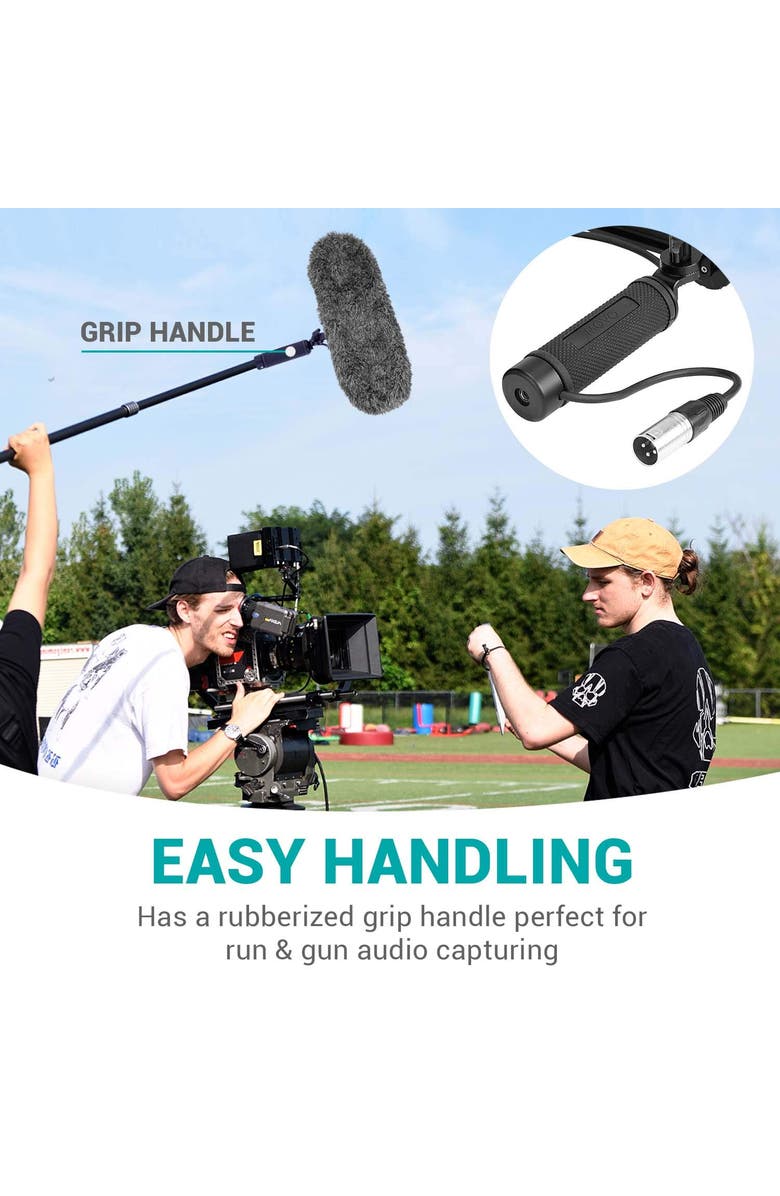 MOVO BWS1000 Blimp Wind & Vibration Protection System for Shotgun Microphones, Alternate, color, Black