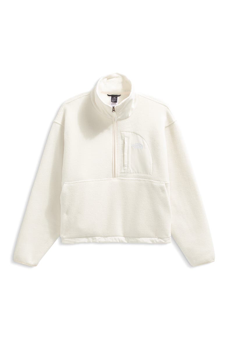 Yumiori Off Peak Recycled Fleece Pullover, Alternate, color, WHITE DUNE