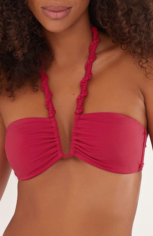 ViX Swimwear Carol Holly Bikini Top in Red 