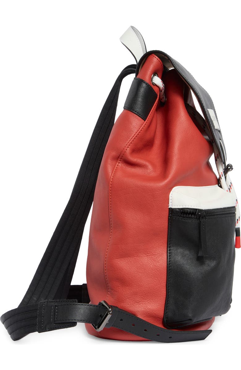 Longchamp 3D Colorblock Backpack, Alternate, color, Brick