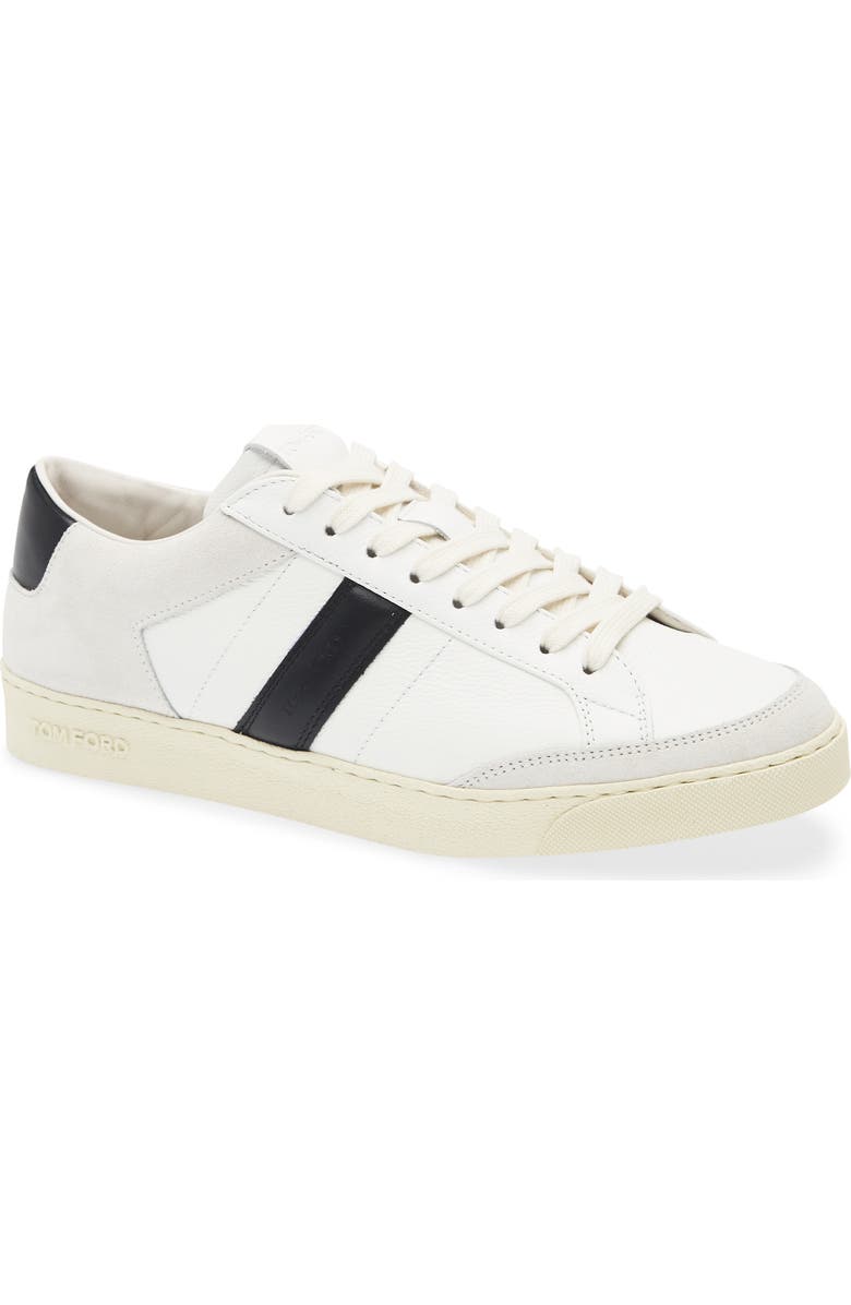 TOM FORD Low Top Sneaker, Main, color, White/ Cream