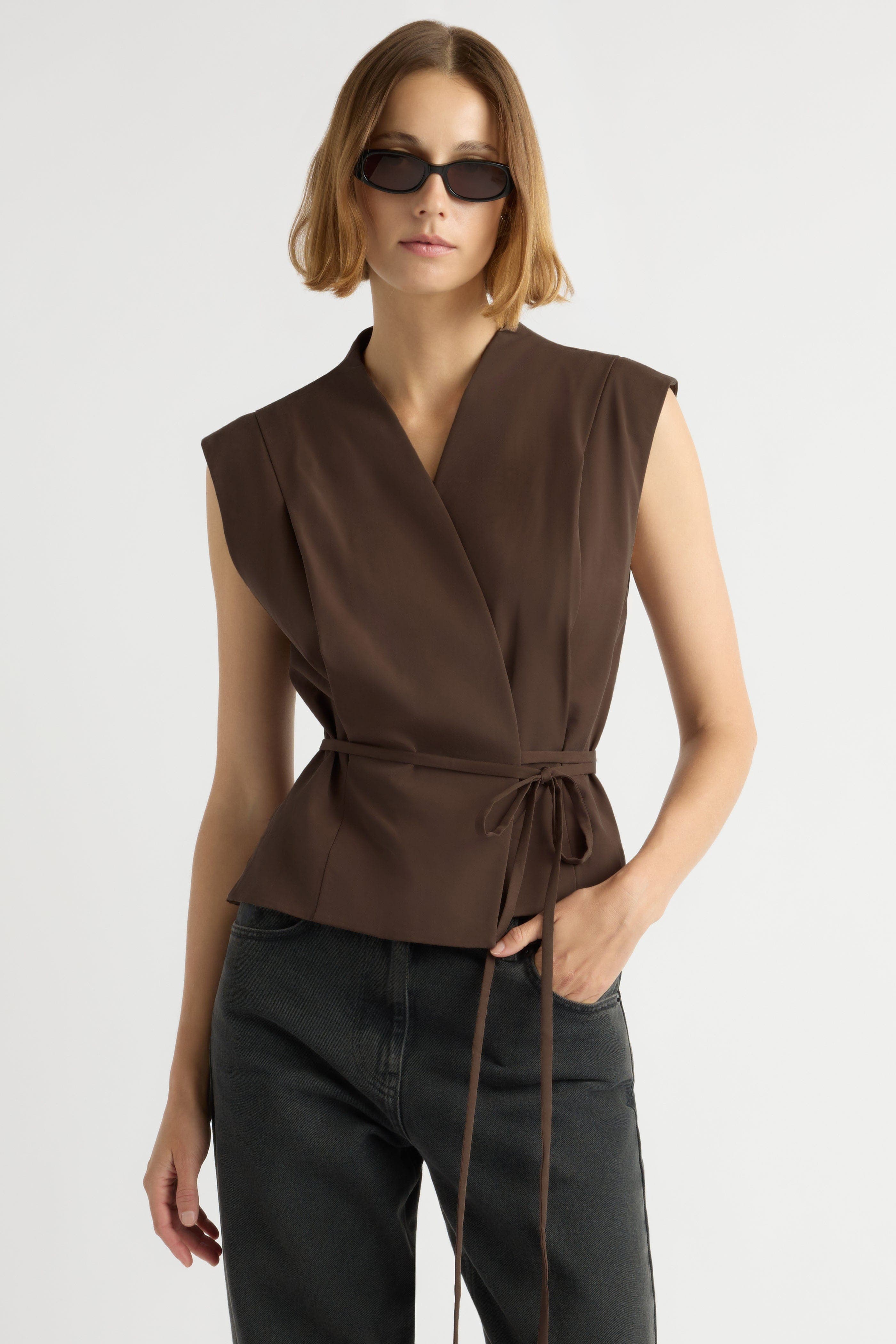 Modern Citizen Leandra Tie-Wrap Vest (Women) | Nordstrom Modern Citizen Leandra Tie-Wrap Vest (Women) | Nordstrom
