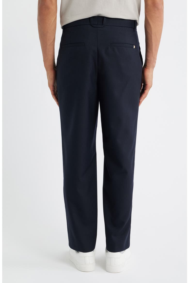 Pitt Patch Virgin Wool Straight Leg Pants, Alternate, color, DARK BLUE