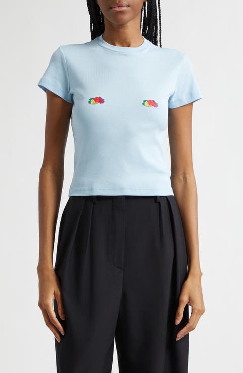 x Fruit of the Loom Double Logo Baby Tee