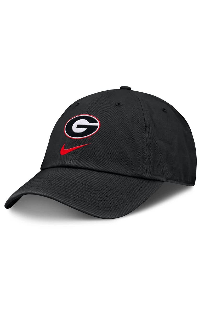 Nike Men's Nike Black Georgia Bulldogs Primetime Club Adjustable Hat, Main, color,