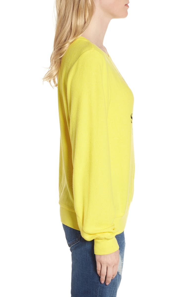 Wildfox 'Somewhere Sunny' Sweatshirt, Alternate, color,