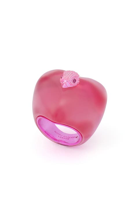 Jelly Eagle Heart Cocktail Ring