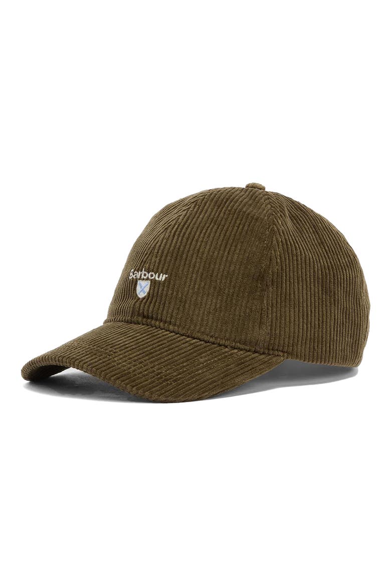 Preston Cotton Corduroy Baseball Cap, Main, color, OLIVE