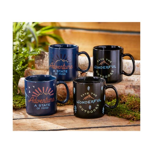 Tag Save The Outdoors Heat Change Mug In Black