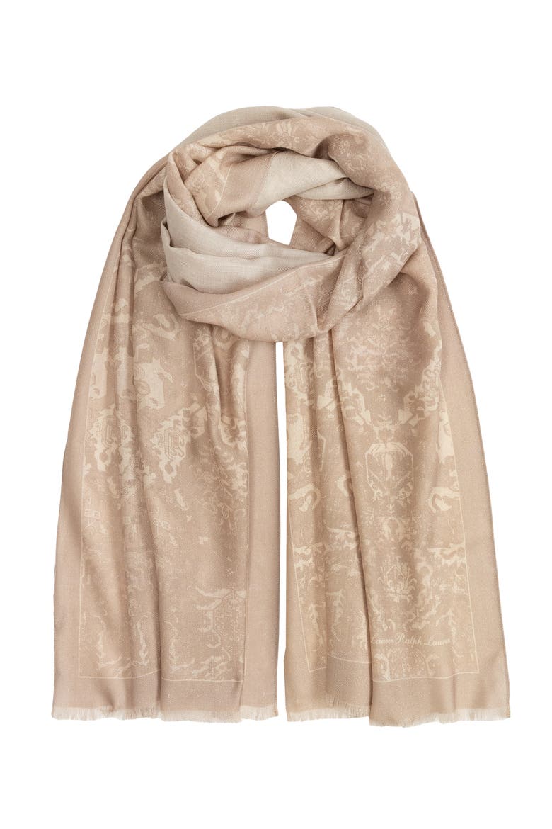 Medallion Wrap W/ Sequins, Main, color, Birch Tan